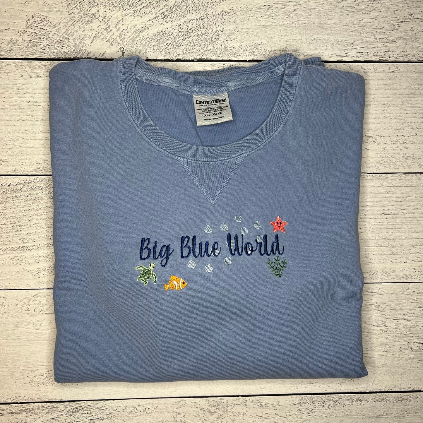 Big Blue World Crewneck